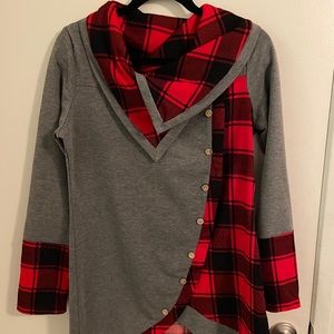 Buffalo plaid tunic
